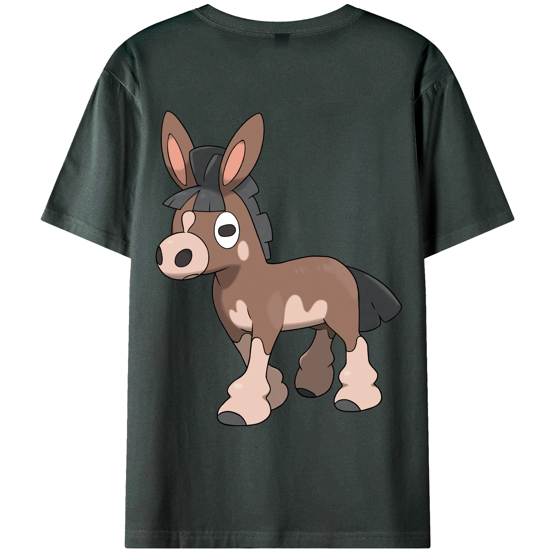（画像用） ポケットモンスター Pokémon 綿100％ メンズ半袖Tシャツ（バックプリント） 通気性